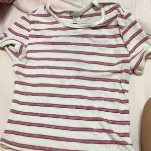 Forever 21 stripe crop top